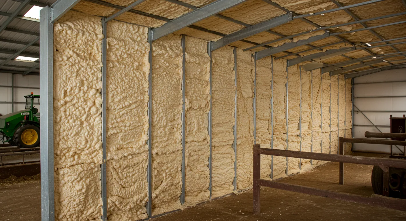 Why Is Spray Foam Insulation Ideal for Barns and Livestock Shelters?