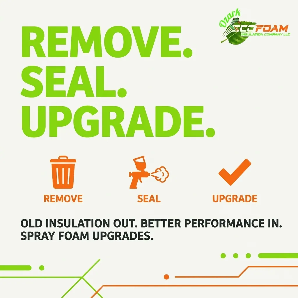 Insulation Removal Spray Foam Upgrade Galena Ks