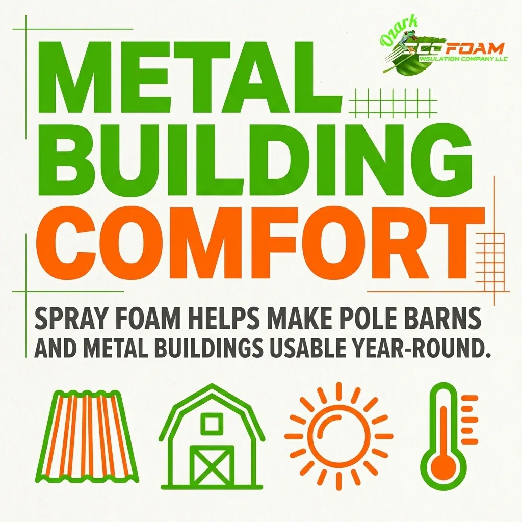 Pole Barn Metal Building Spray Foam Insulation